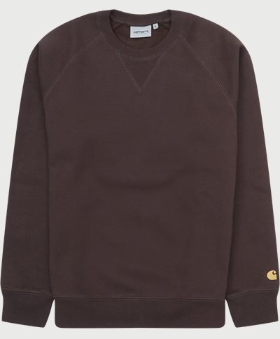 Carhartt WIP Sweatshirts CHASE SWEAT I026383.11HXX Brown